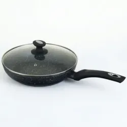 Сковорода Edenberg EB-4109 з мармуровим покриттям та скляною кришкою, 24 см