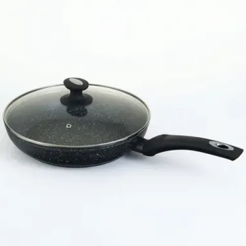 Сковорода Edenberg EB-4109 з мармуровим покриттям та скляною кришкою, 24 см