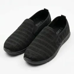 Мокасини чоловічі літні Gipanis чорні (текстильна сітка)
