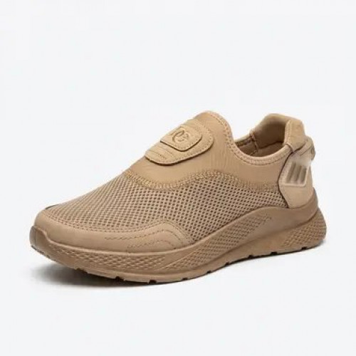 Кроссовки мужские спортивные черные с красной подошвой (сетка, баллон)