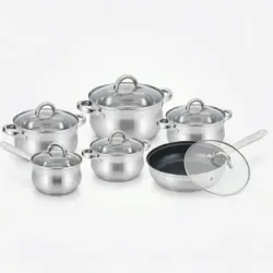 Набір посуду з нержавіючої сталі Benson BN-212 (12 предметів)