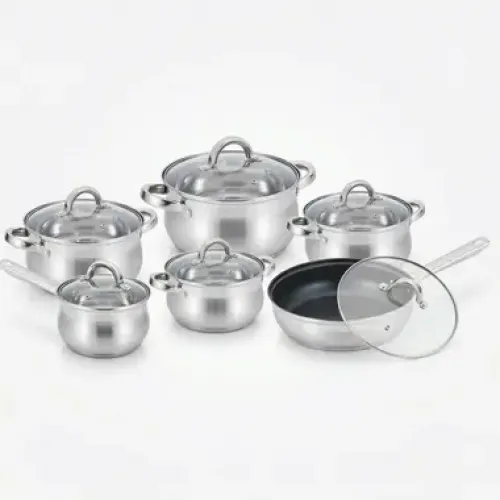 Набір посуду з нержавіючої сталі Benson BN-212 (12 предметів)
