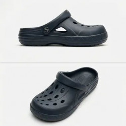 Тапочки на широкую ногу мужские Прогресс ЕВА, черные. 40 - 45