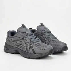 Кроссовки мужские демисезонные Gipanis графитовые (экокожа + сетка)