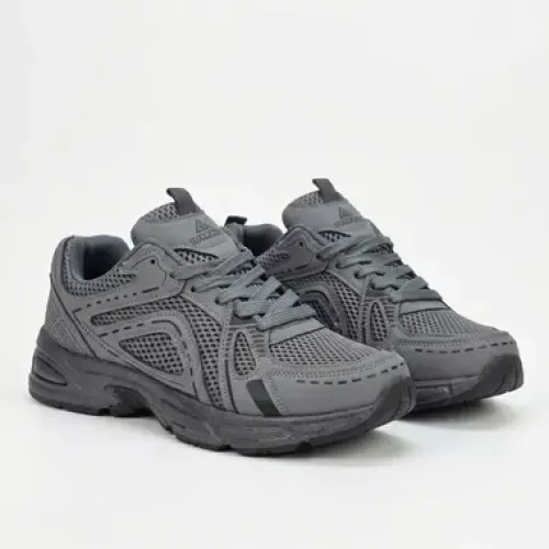 Кросівки чоловічі демісезонні Gipanis графітові (екошкіра + сітка)