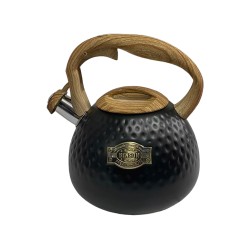 Чайник із нержавіючої сталі 3 л із свистком Benson Чорний BN-728