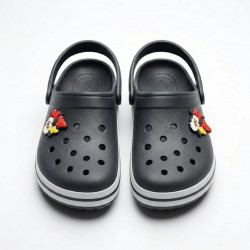Дитячі крокси сабо Мінні Маус чорні. Гумові тапочки піна ЕВА для дівчинки 26-30 р.