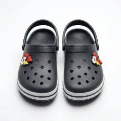 Дитячі крокси сабо Мінні Маус чорні. Гумові тапочки піна ЕВА для дівчинки 26-30 р.