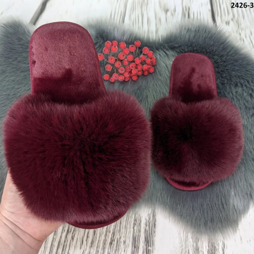Меховые тапочки женские мех искусственный песец 36 - 41