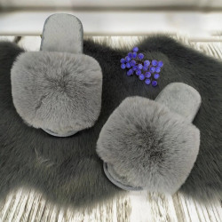Хутряні капці жіночі хутро штучний песець 36 - 41