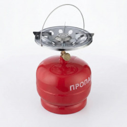 Газовый комплект Intertool 5 л (GS-0005). Баллон с горелкой для кемпинга и дома (Пикник)