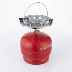 Газовий комплект Intertool 5 л (GS-0005). Балон з пальником для кемпінгу та дому (Пікнік)