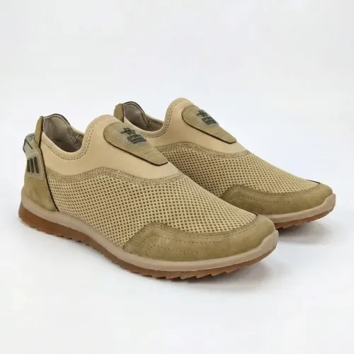 Сліпони чоловічі літні DAGO Style (Сітка) | Бежеві, Мокасини без шнурків, Розміри 41-45