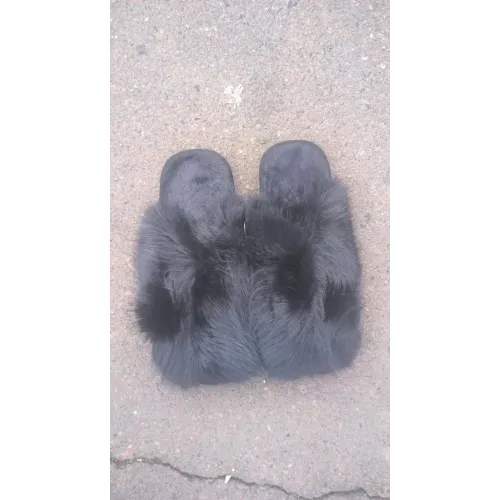 Теплі пухнасті жіночі хутряні кімнатні капці 36 — 41