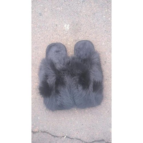 Теплі пухнасті жіночі хутряні кімнатні капці 36 — 41 (арт. 6173)