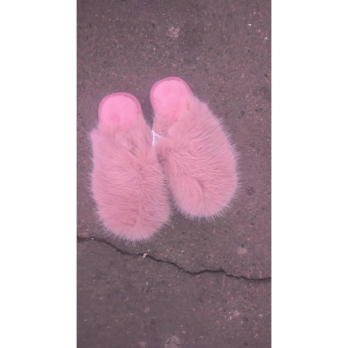 Тёплые пушистые женские меховые комнатные тапочки 36 - 41 40 (арт. 6177)