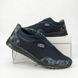 Сліпони чоловічі літні CAMEL TROPHY (Сітка) | Сині з камуфляжем, Мокасини, Розміри 41-45