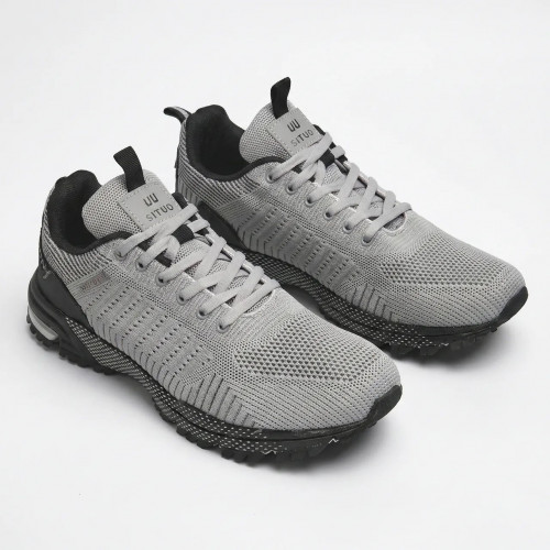 Чоловічі літні кросівки сітка сірі великі розміри Situo Батали (р. 41-49) (арт. 6382)