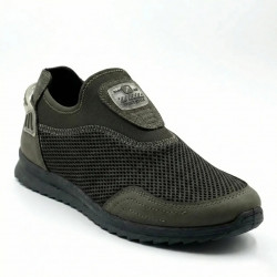Мужские летние кроссовки сетка слипоны мокасины Dago Style Хаки (р. 41-45)