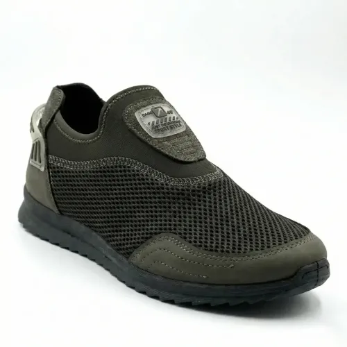 Чоловічі літні кросівки сітка сліпони мокасини Dago Style Хакі (р. 41-45)