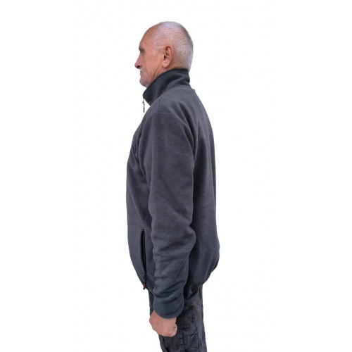 Кофта чоловіча флісова зимова чорна, фліска тепла щільна, толстовка чоловіча. (арт. 6978)