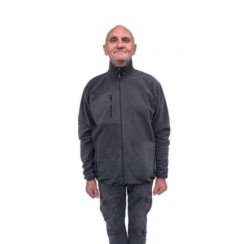 Кофта чоловіча флісова зимова чорна, фліска тепла щільна, толстовка чоловіча. (арт. 6981)