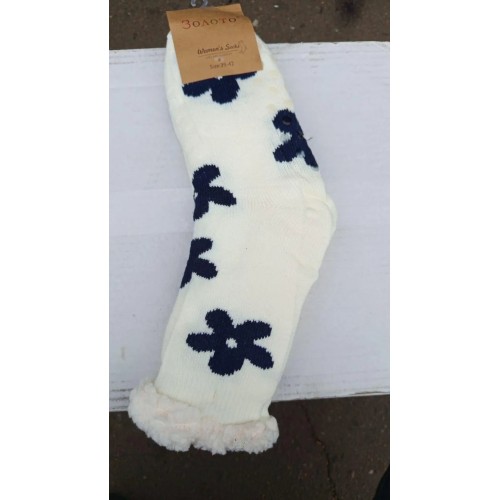 Носки женские, теплые носочки средней длины, разные принты, 39-42 (арт. 6986)