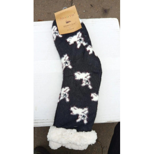 Носки женские, теплые носочки средней длины, разные принты, 39-42 (арт. 6988)