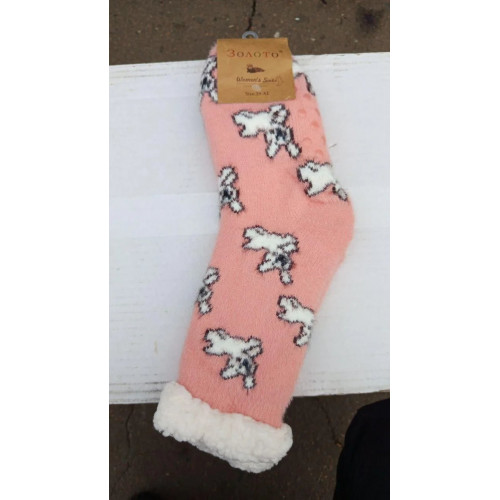 Шкарпетки жіночі, теплі ноальфакасочки середньої довжини, різні принти, 39-42