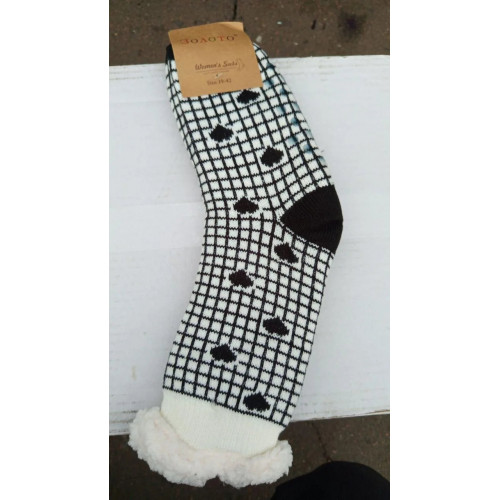 Носки женские, теплые носочки средней длины, разные принты, 39-42 (арт. 6991)