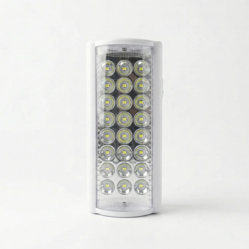 Акумуляторний ліхтар Almina 2606L (Білий) з Power Bank. Потужна лампа 24 LED (6V 4Ah)