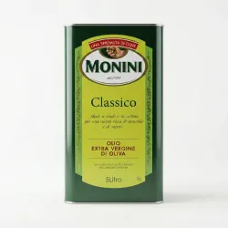 Оливкова олія Monini Classico Extra Virgin 5 л (Італія), класична олія холодного віджиму в каністрі