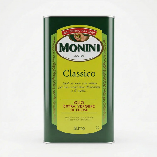 Італійська оливкова олія Monini Classico 5 л (Extra Virgin), перший віджим, оригінал, жерстяна банка