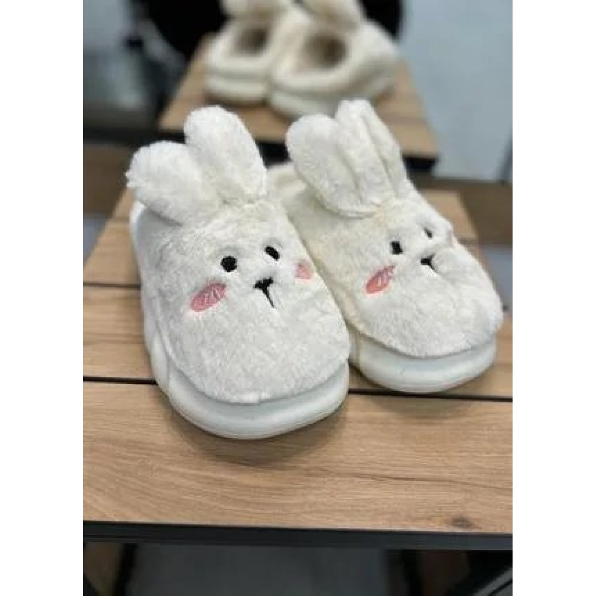 Тапочки чуни женские закрытые с ушками 36 - 41 (арт. 7402)
