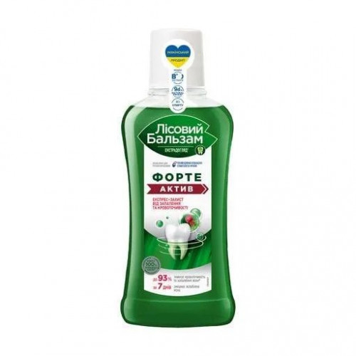 Ополіскувач для ротової порожнини Лісовий Бальзам Форте актив, 400 мл