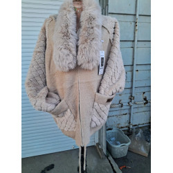 Кофта беж ангора на змійці 50 54 розмір