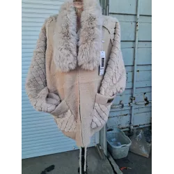 Кофта беж ангора на змійці 50 54 розмір