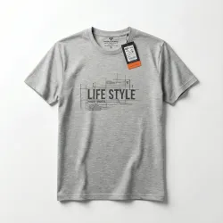 Футболка чоловіча Piyera Sports (Туреччина), Батал, сірий меланж