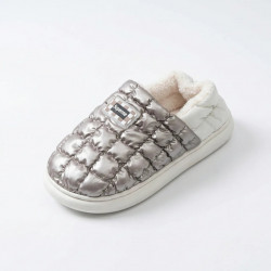 Капці-дутики зимові Superme Сріблясті теплі на хутрі (36-45) Унісекс вологостійкі 41