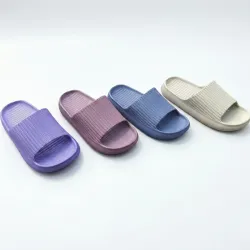 Жіночі шльопанці з піни ЕВА на платформі Пастельні кольори (37-41) м'які сланці