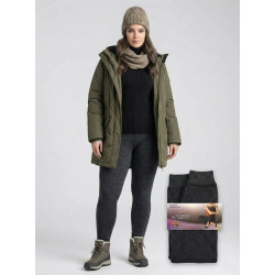 Зимові безшовні лосини на хутрі 