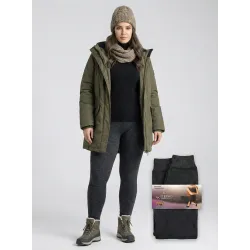 Зимові безшовні лосини на хутрі 