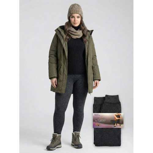 Зимние бесшовные лосины на меху 