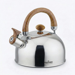 Чайник со свистком 2.5 л Maxmark MK-1312. Нержавеющая сталь, для газовых и индукционных плит