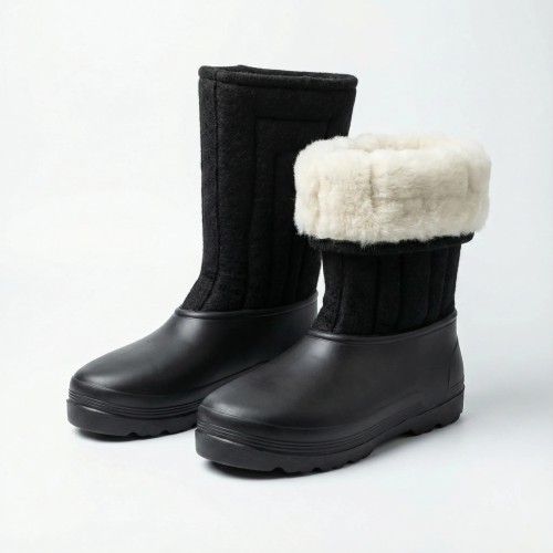 Валянки шиті з білим хутром — тепло і комфорт у будь-який мороз