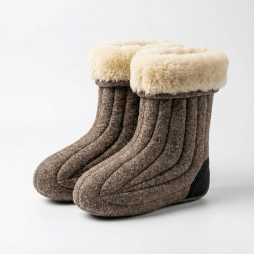 Натуральні валянки (бурки) з овечої вовни — захист від морозів до -40°C