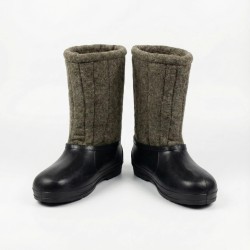 Бурки шинельні з калошами ОПТ — тепле взуття для суворих умов