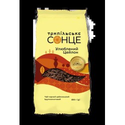 Чай Маянський у новому дизайні Трипільське сонце цейлонський 250 грамів у м'якому пакованні