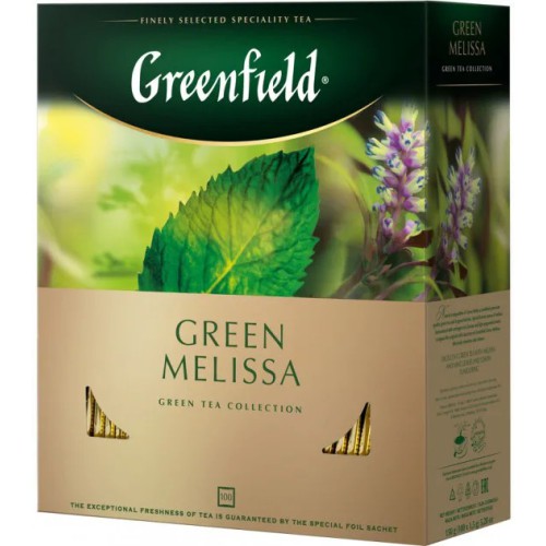 Чай пакетований Greenfield Melissa 100 шт x 1.5 м