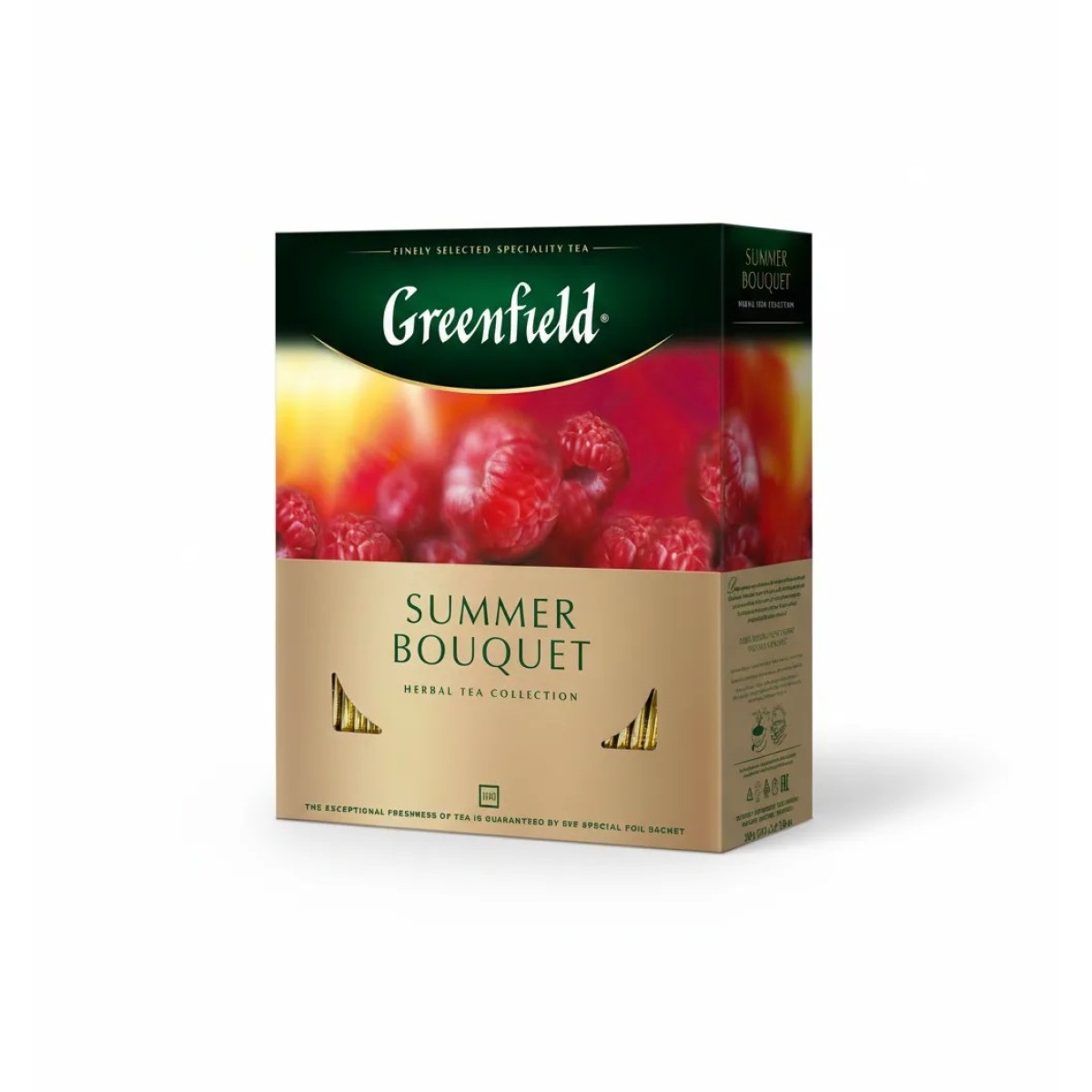 Greenfield Summer Bouquet 100 пакетиків — літня свіжість у кожній чашці для всієї родини ☕🌸 (арт. 74)